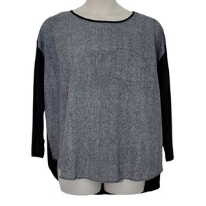 MICHAEL Michael Kors Herringbone Pocket Top Plus Size 2x